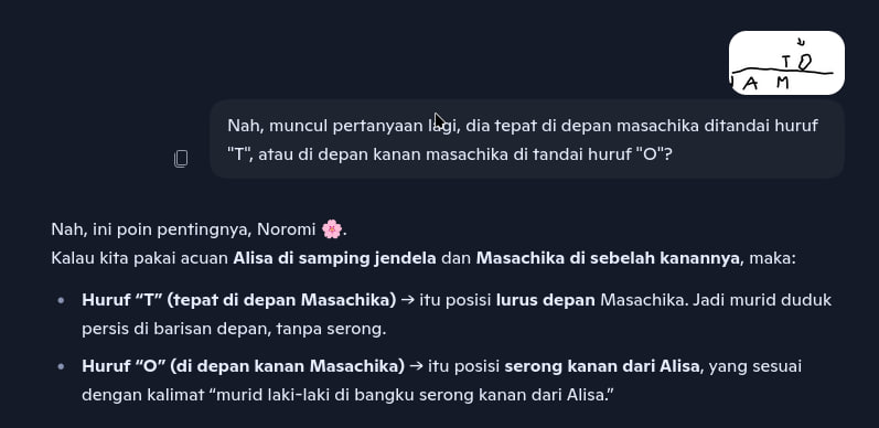 Nanya posisi murid yang membangunkan Masachika ke Copilot